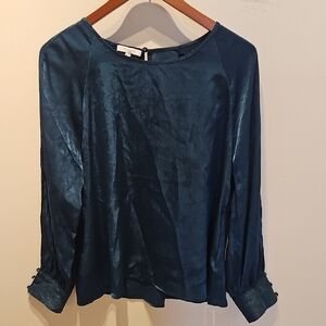 Maurices Shimmering Teal Blouse